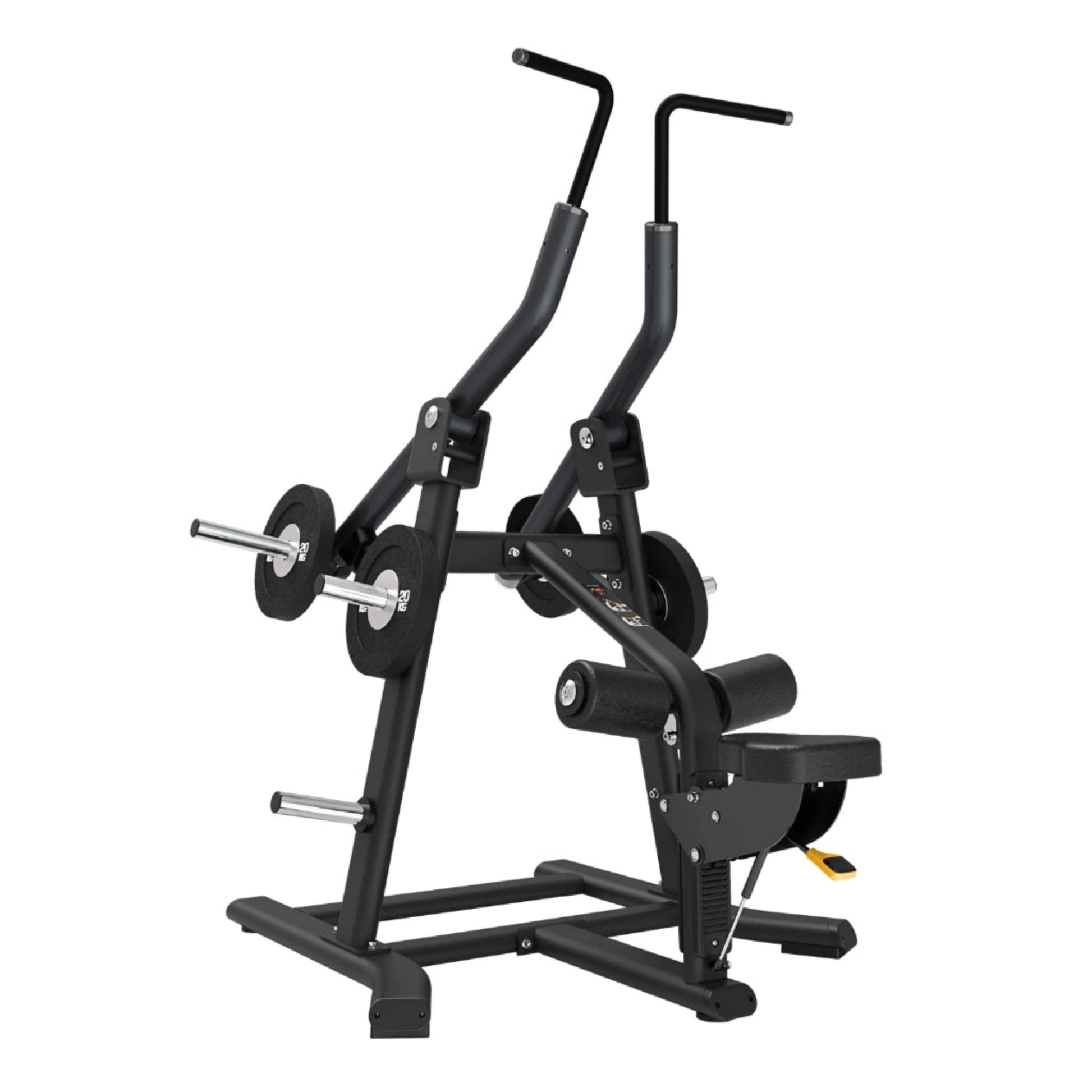 Attack Strength Adjustable Plate Loaded Lat Pulldown - Matte Black