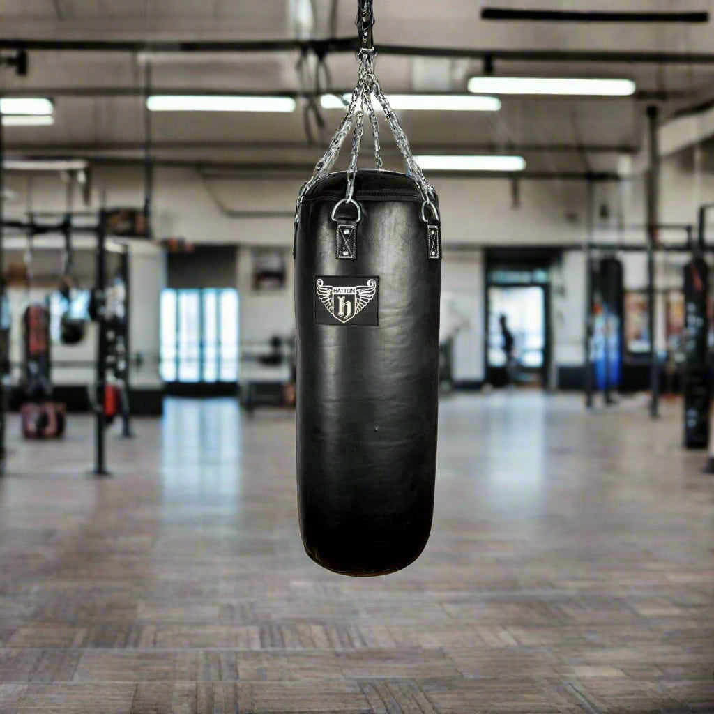 Hatton Boxing Heavy Duty Punch Bag in a gym gyn setting
