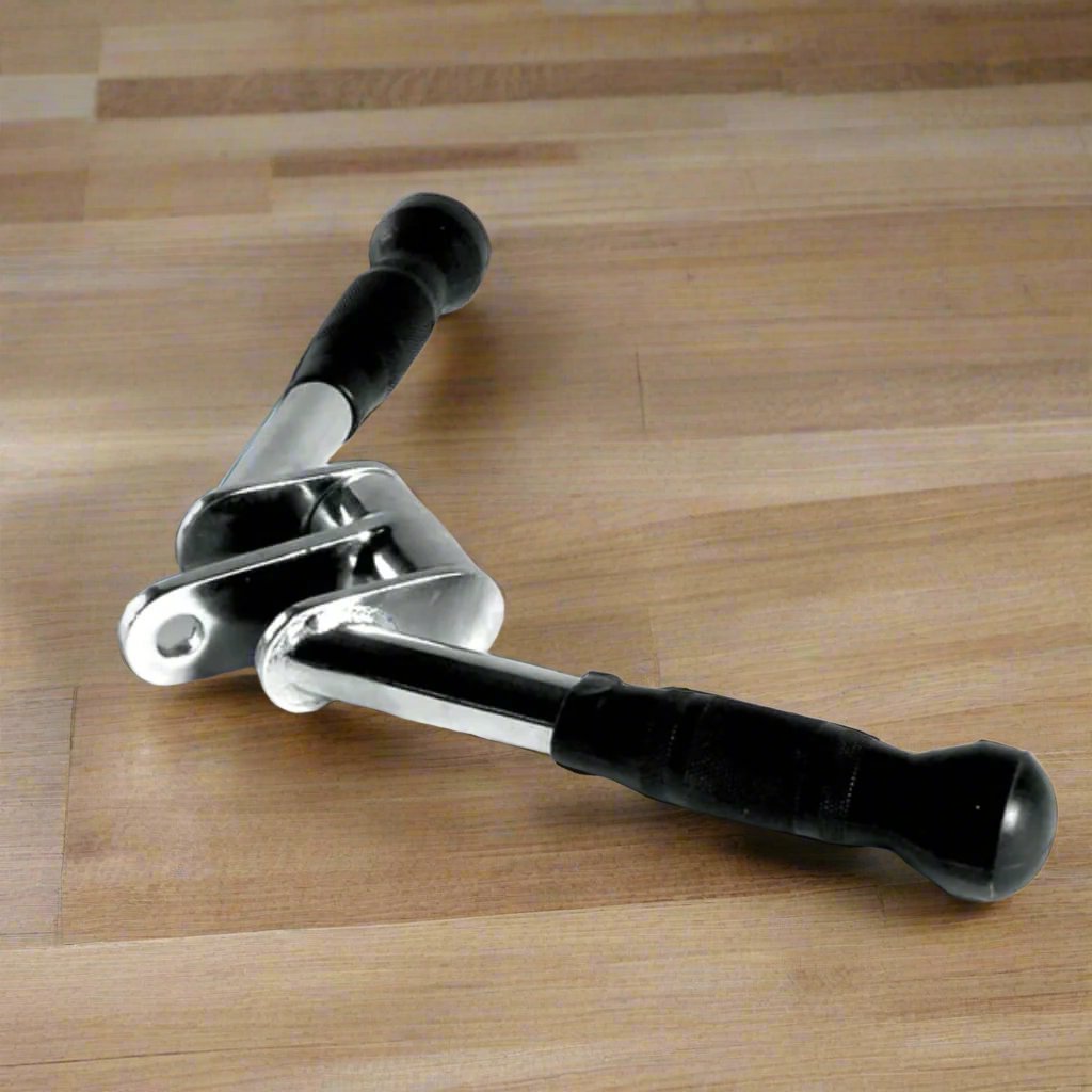 Jordan Fitness Pivoting Pressdown Bar gym setting.