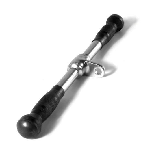 Jordan Fitness Straight Cable Bar designed to assist you in performing various upper-body exercises such as triceps push-downs, bicep curls, and rows.