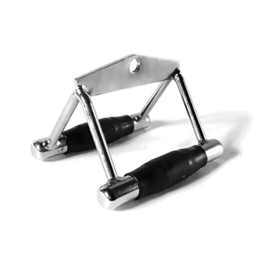 Jordan Fitness - V-Handle Attachment the resilient urethane grips ensure a comfortable and secure hold. Ideal for use with our Dual Pulley system, this cable attachment is designed for precision and performance in isolating triceps muscles