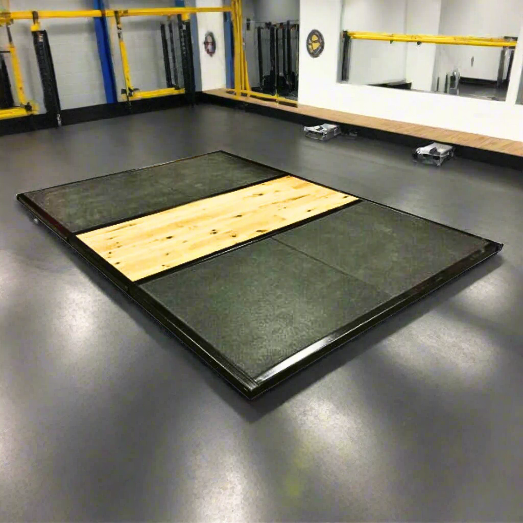 MYO Strength Olympic Lifting Platform in a gym setting