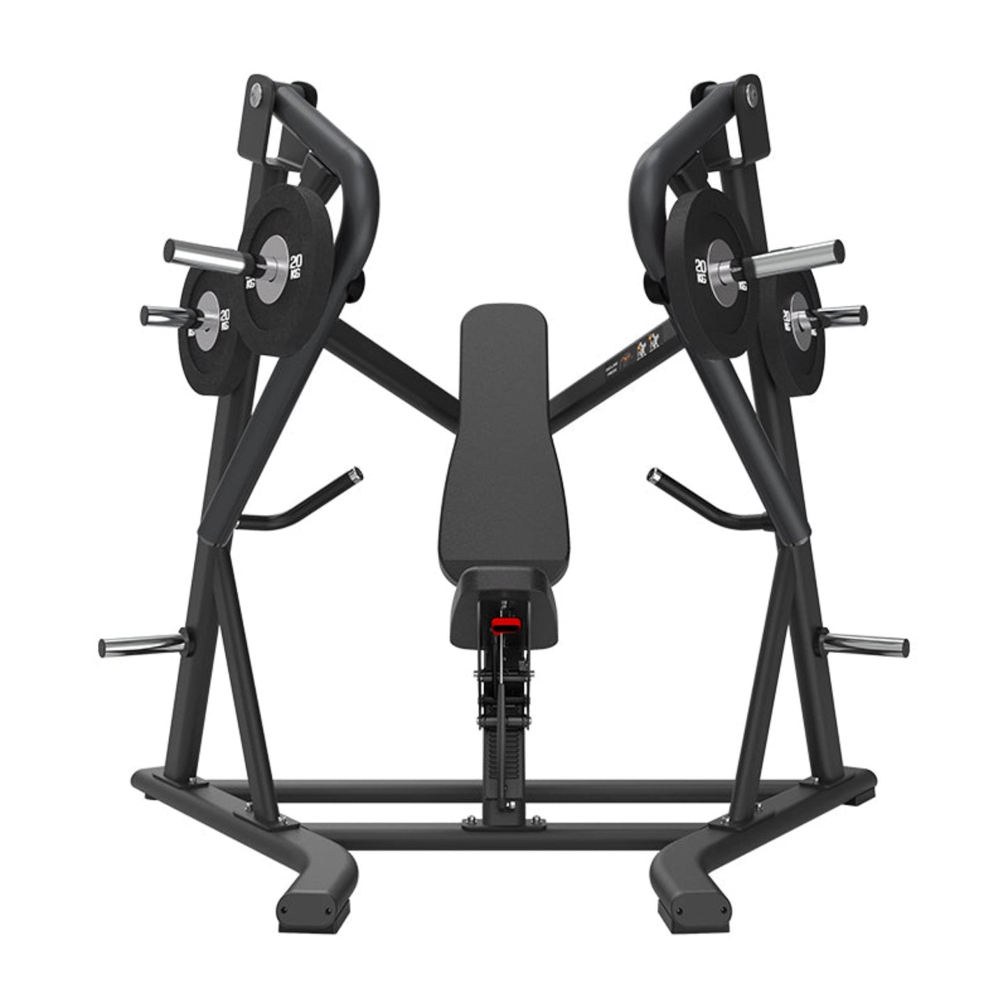 Attack Strength Decline Chest Press Matte Black Adjustable Seat