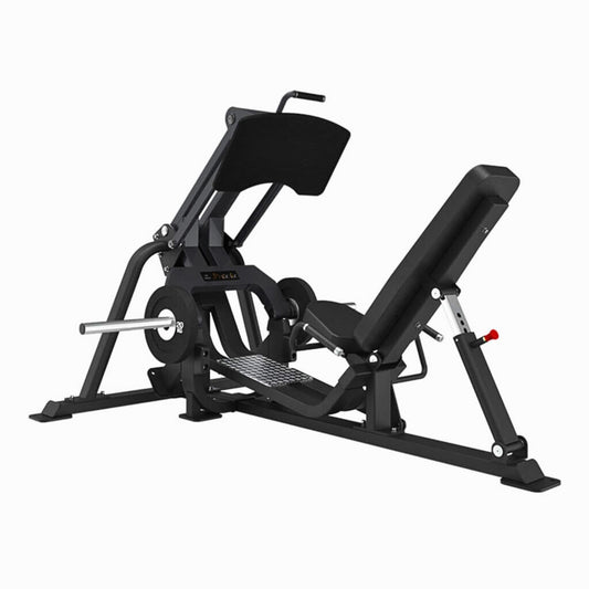 Attack Strength Adjustable Plate Loaded Lever Leg Press - Matte Black