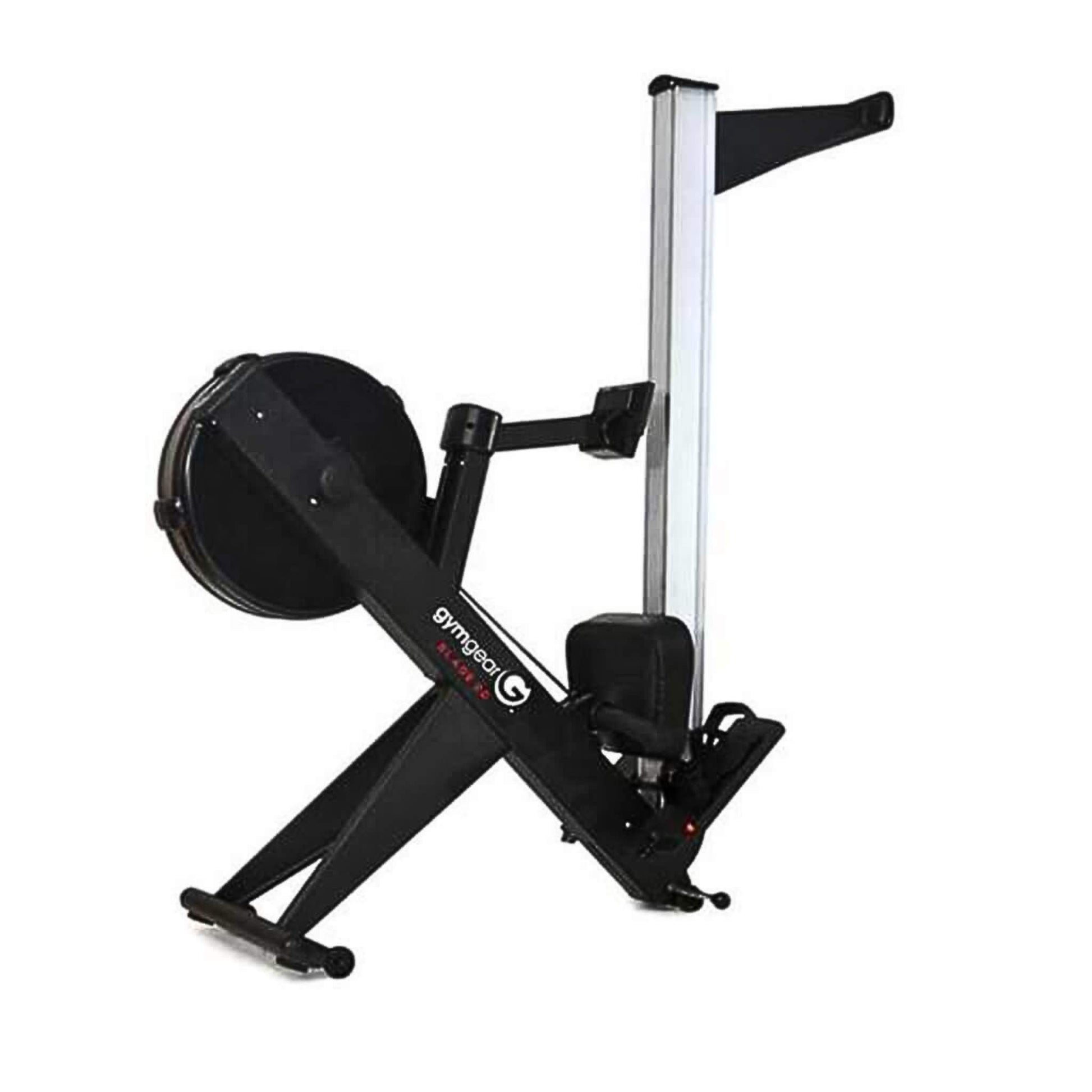 Blade2.0 Adjustable Resistance Rowing Machine - black and silver. showing how easy it is to fold and store away