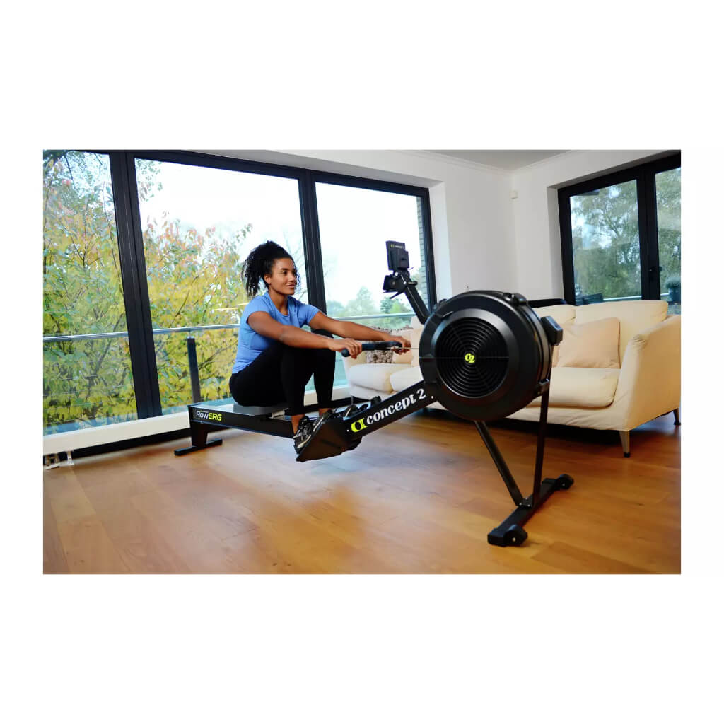 Concept2 RowErg home setting woman training