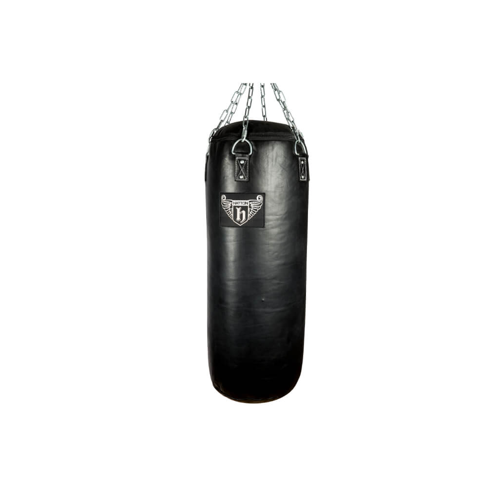 Hatton Boxing Heavy Duty Punch Bag black Leather