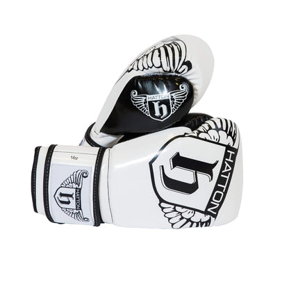 Hatton PU CoolFlow Fitness Gloves 12oz in black and white