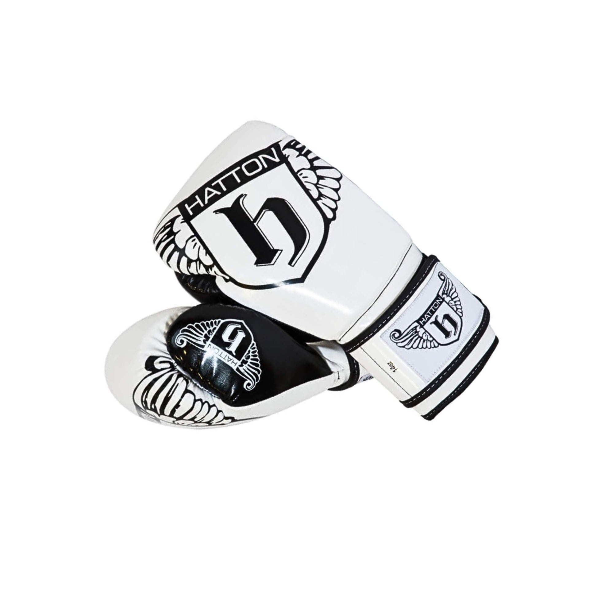 Hatton PU CoolFlow Fitness Gloves 8oz  in black and white