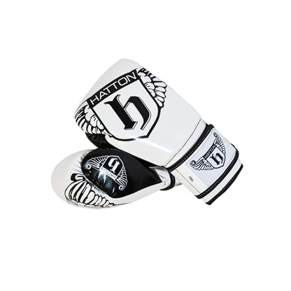 Hatton PU CoolFlow Fitness Gloves 8oz  in black and white