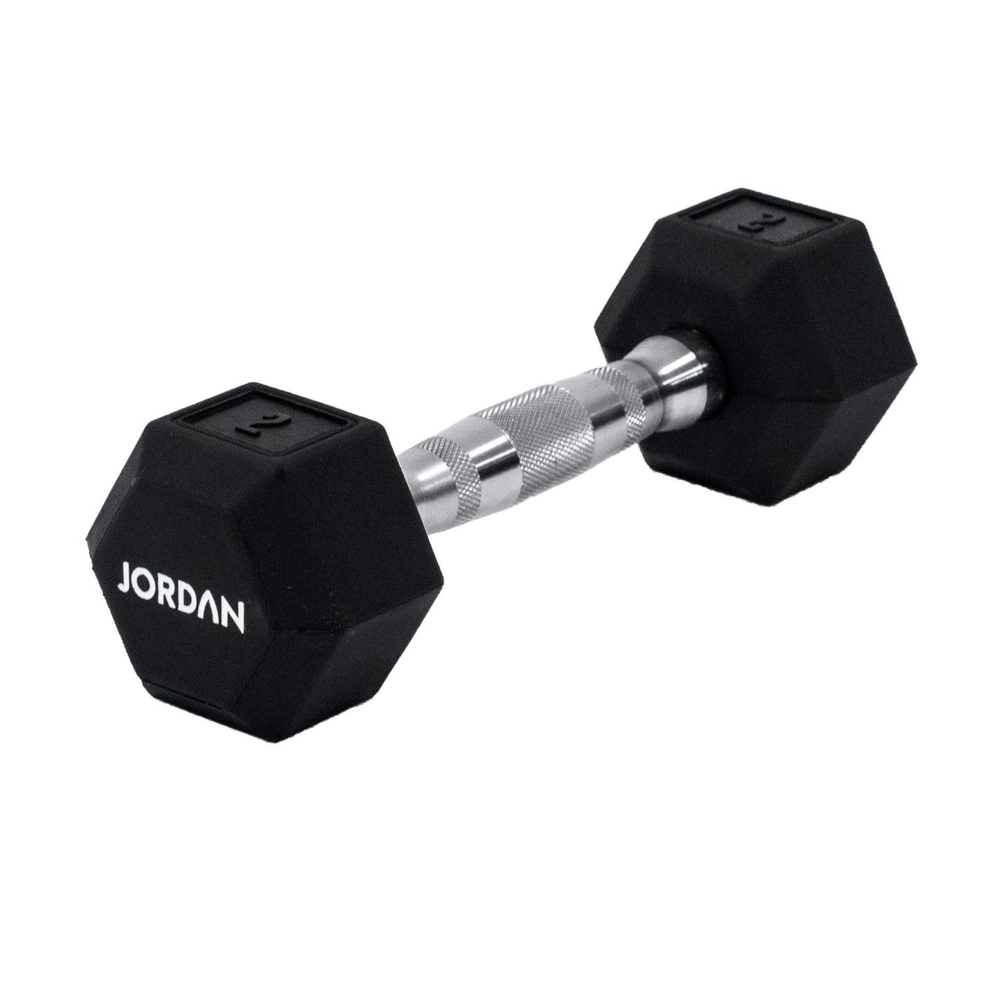 Introducing Our Upgraded Jordan Urethane HEX Dumbbells  The perfect addition to any home gym, smaller commercial clubs, or CrossFit Boxes, the Jordan Urethane HEX Dumbbells are engineered to provide a superior workout. black 2kg