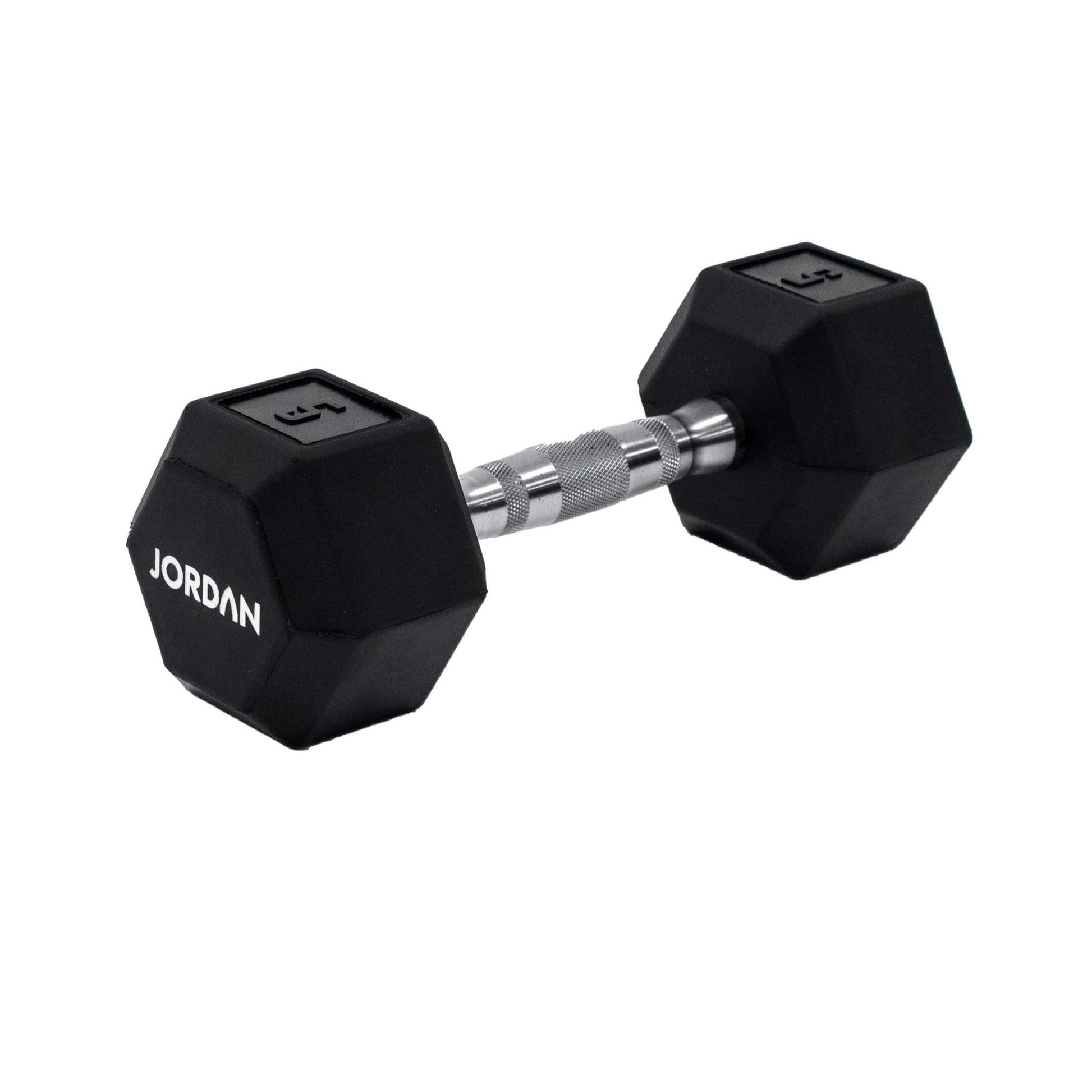 Introducing Our Upgraded Jordan Urethane HEX Dumbbells  The perfect addition to any home gym, smaller commercial clubs, or CrossFit Boxes, the Jordan Urethane HEX Dumbbells are engineered to provide a superior workout. black 5kg