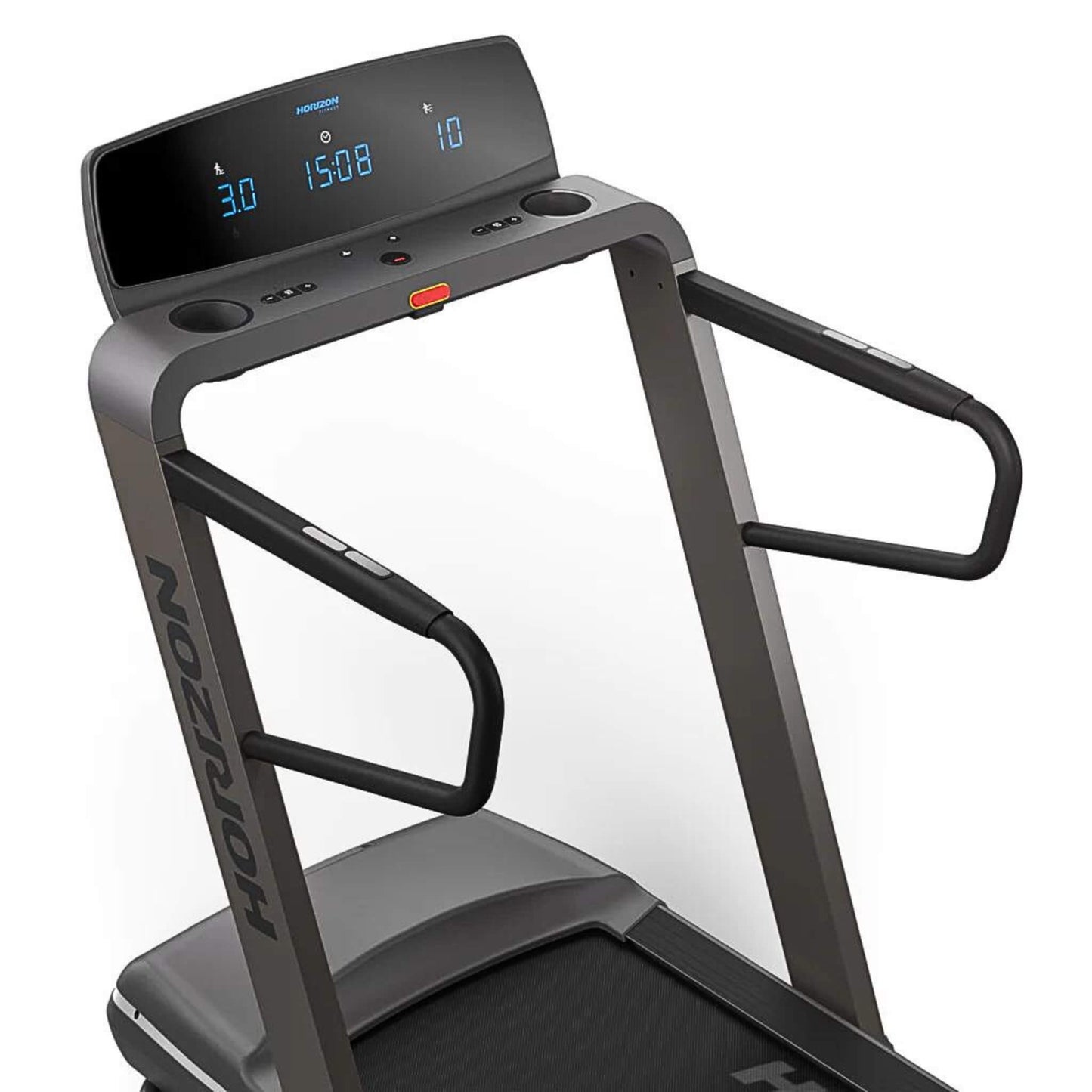 Horizon Fitness Omega Z @ZONE Treadmill showing the monitor