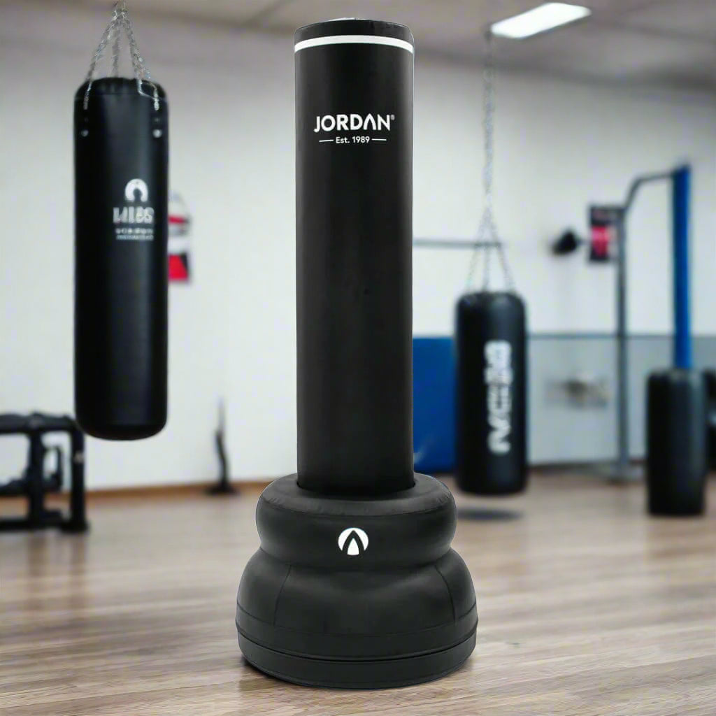 JORDAN® Freestanding Punch Bag in a gym setting