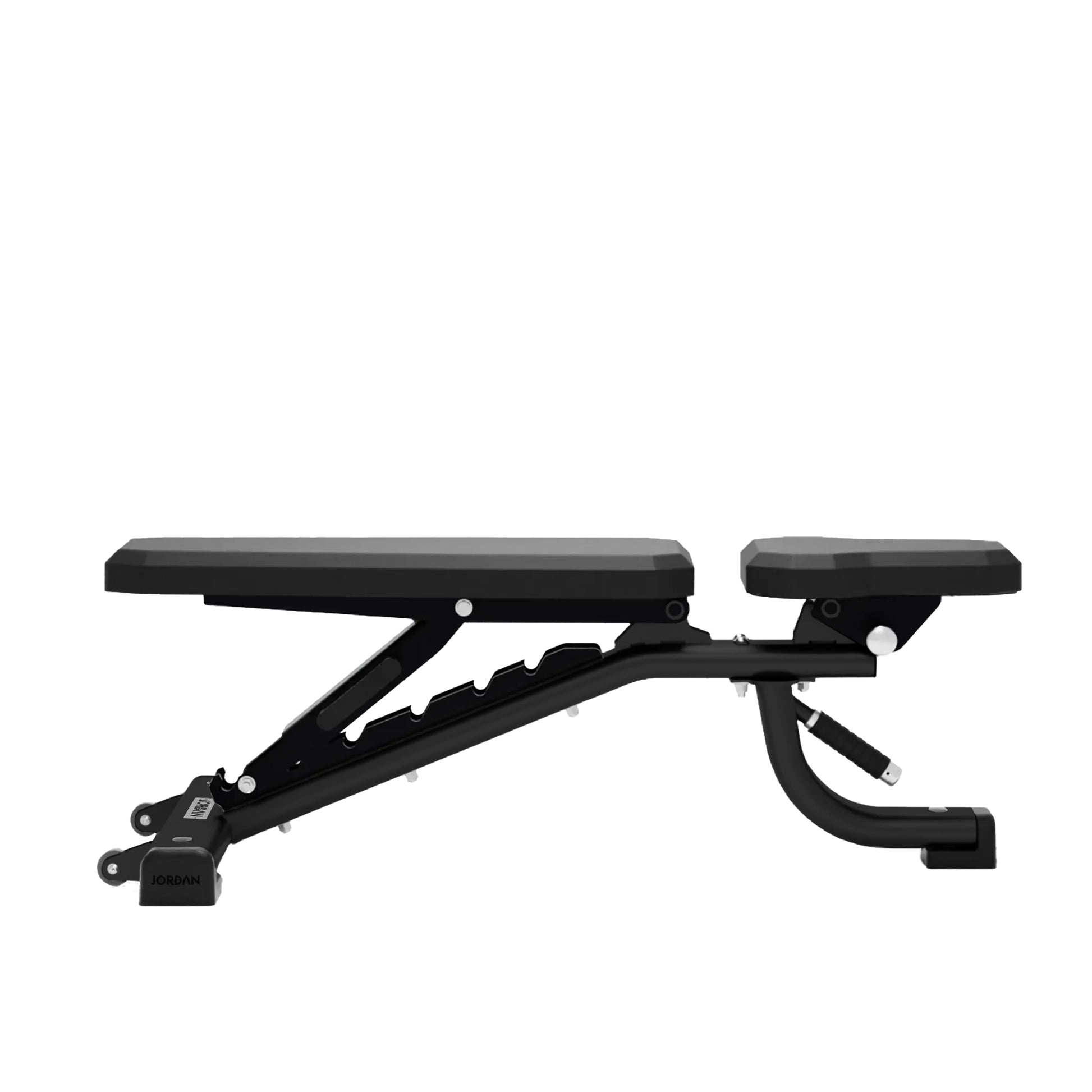 Jordan Fitness Adjustable Weight Bench-Flat-Black