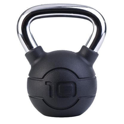 Jordan Fitness- Kettlebells - Chrome Handle With Black Rubber coating weight - 10kg