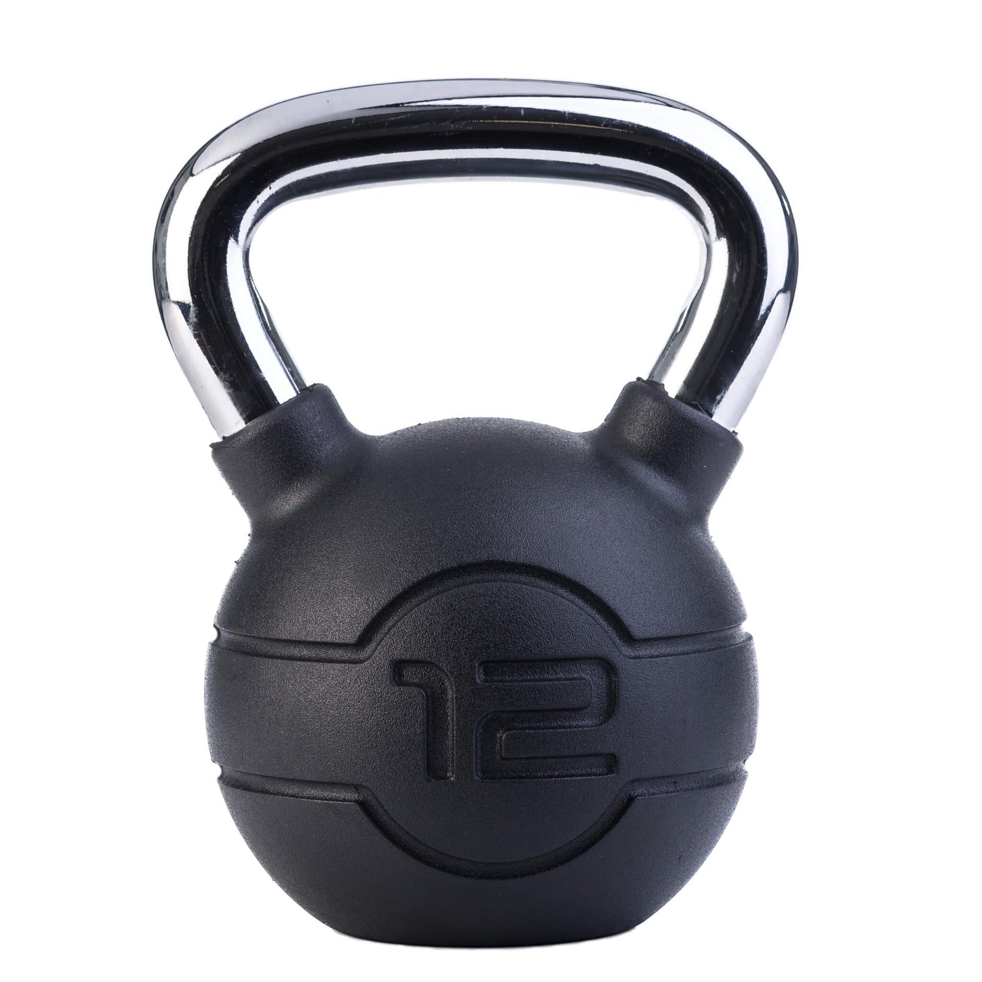 Jordan Fitness- Kettlebells - Chrome Handle With Black Rubber coating weight - 12kg