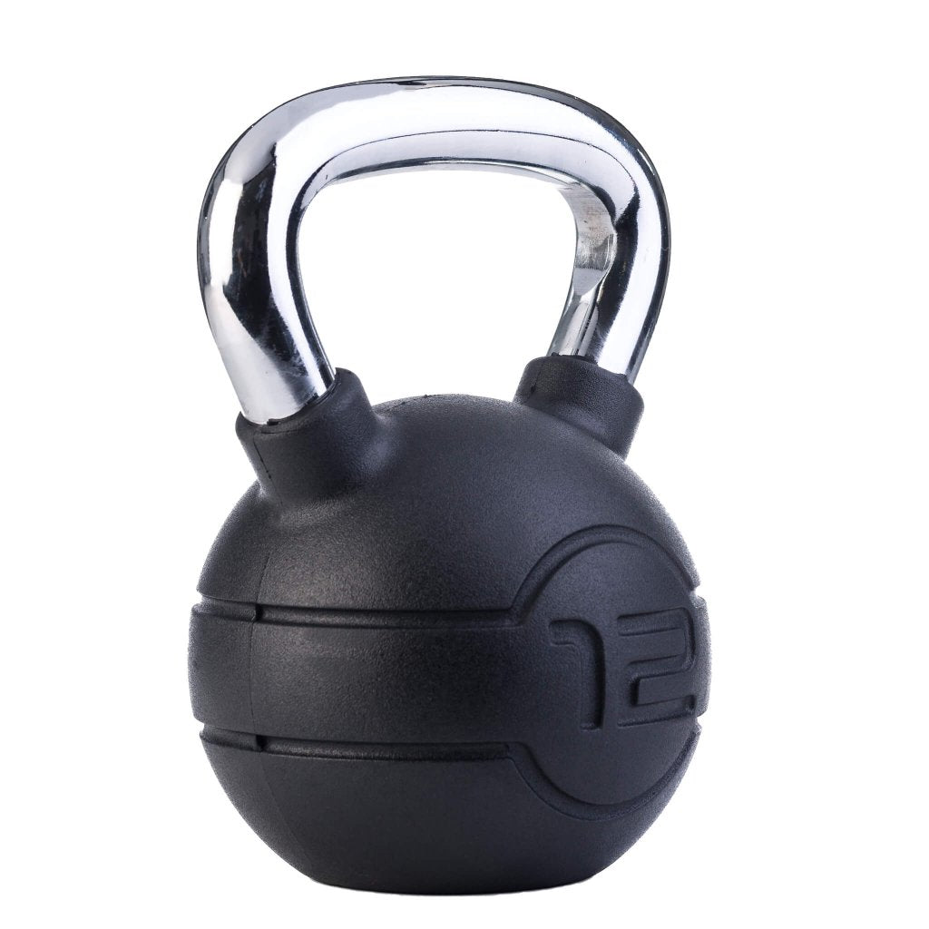 Jordan Fitness- Kettlebells - Chrome Handle With Black Rubber coating weight - 12kg