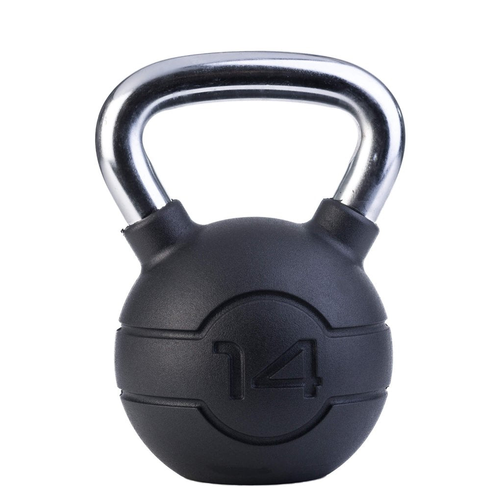 Jordan Fitness- Kettlebells - Chrome Handle With Black Rubber coating weight - 14kg