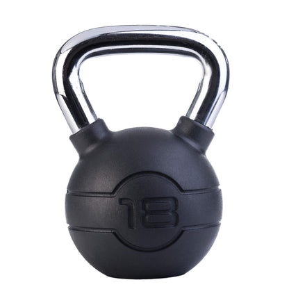 Jordan Fitness- Kettlebells - Chrome Handle With Black Rubber coating weight - 18kg