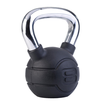 Jordan Fitness- Kettlebells - Chrome Handle With Black Rubber coating weight - 8kg