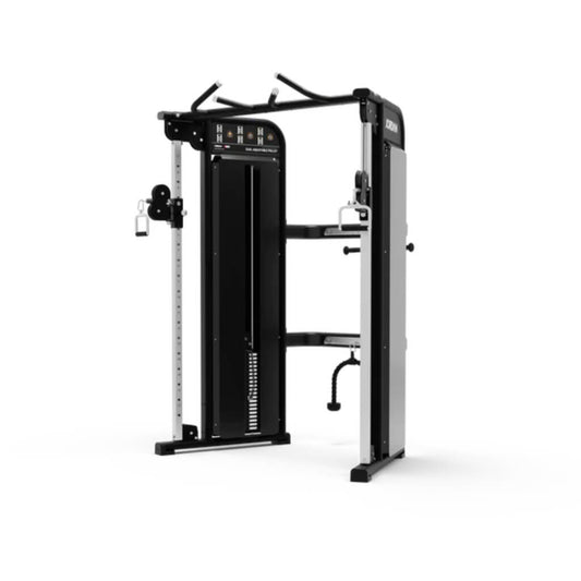 Jordan Fitness Dual Adjustable Pulley Perform chest flyes, lat pull-downs, tricep extensions, and more with this space-efficient marvel.