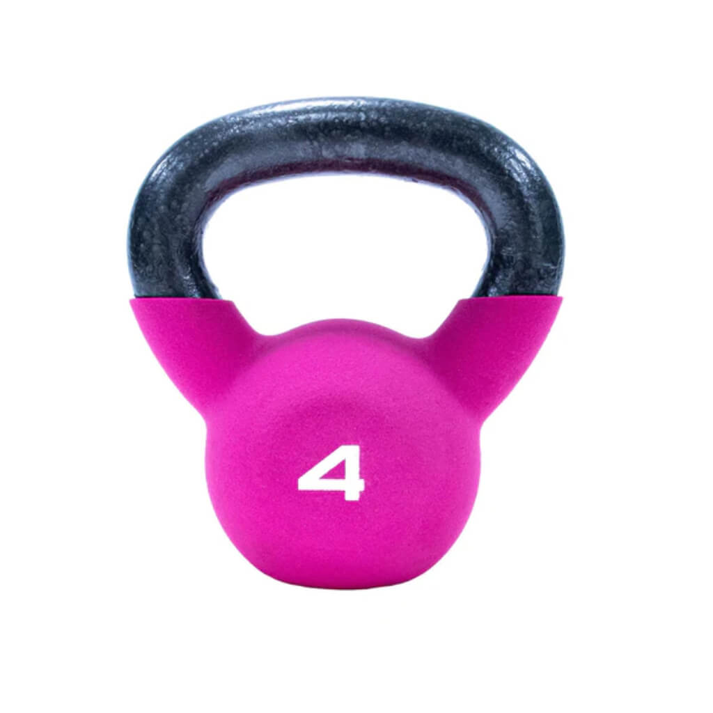 Jordan Fitness Neoprene Covered Kettlebell 4kg pink