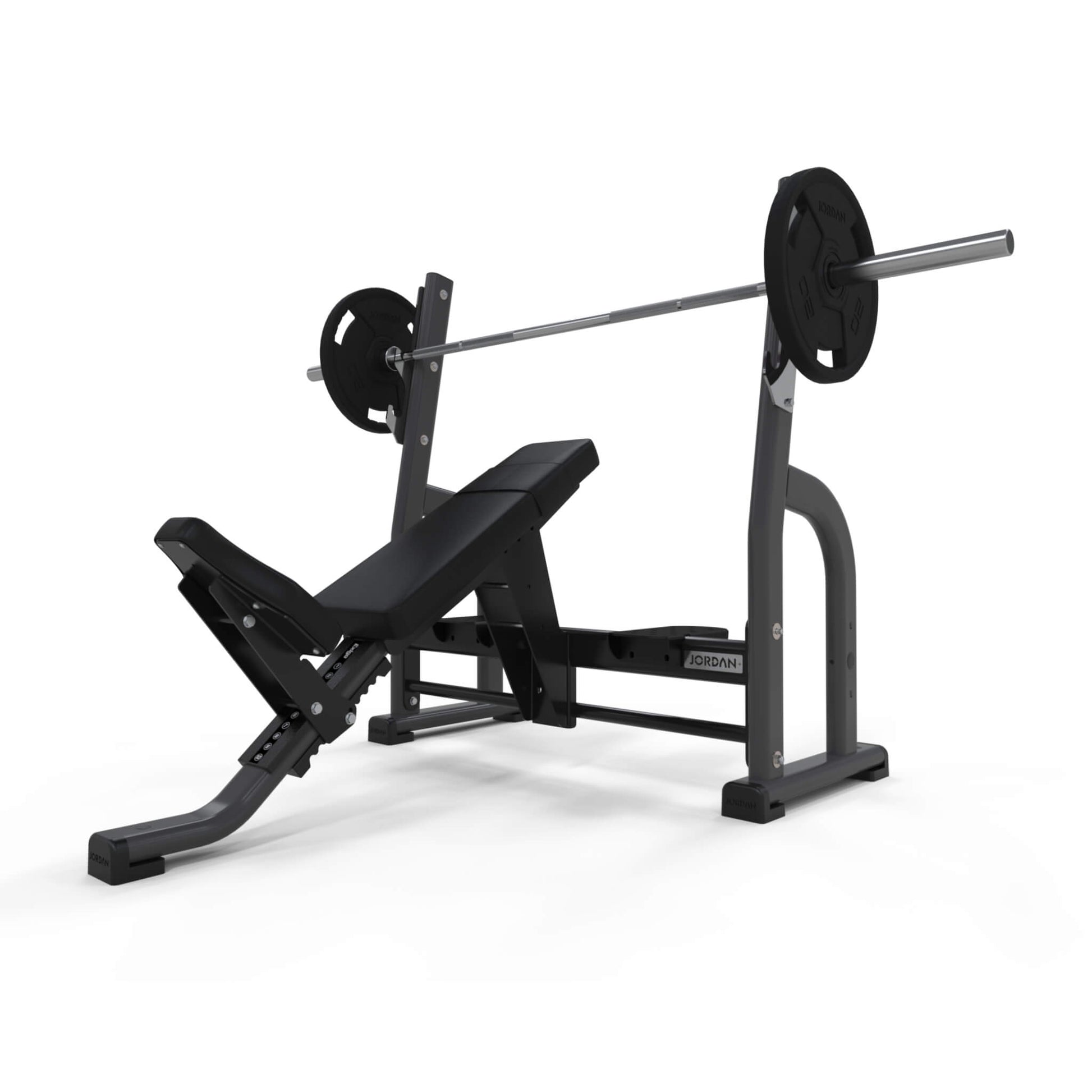 Jordan Fitness Olympic Incline Bench - Grey