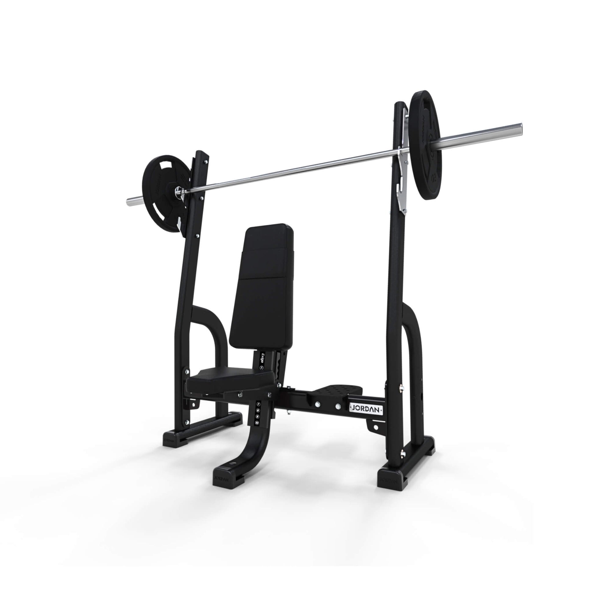 Jordan Fitness Olympic Shoulder Press Bench - Black 