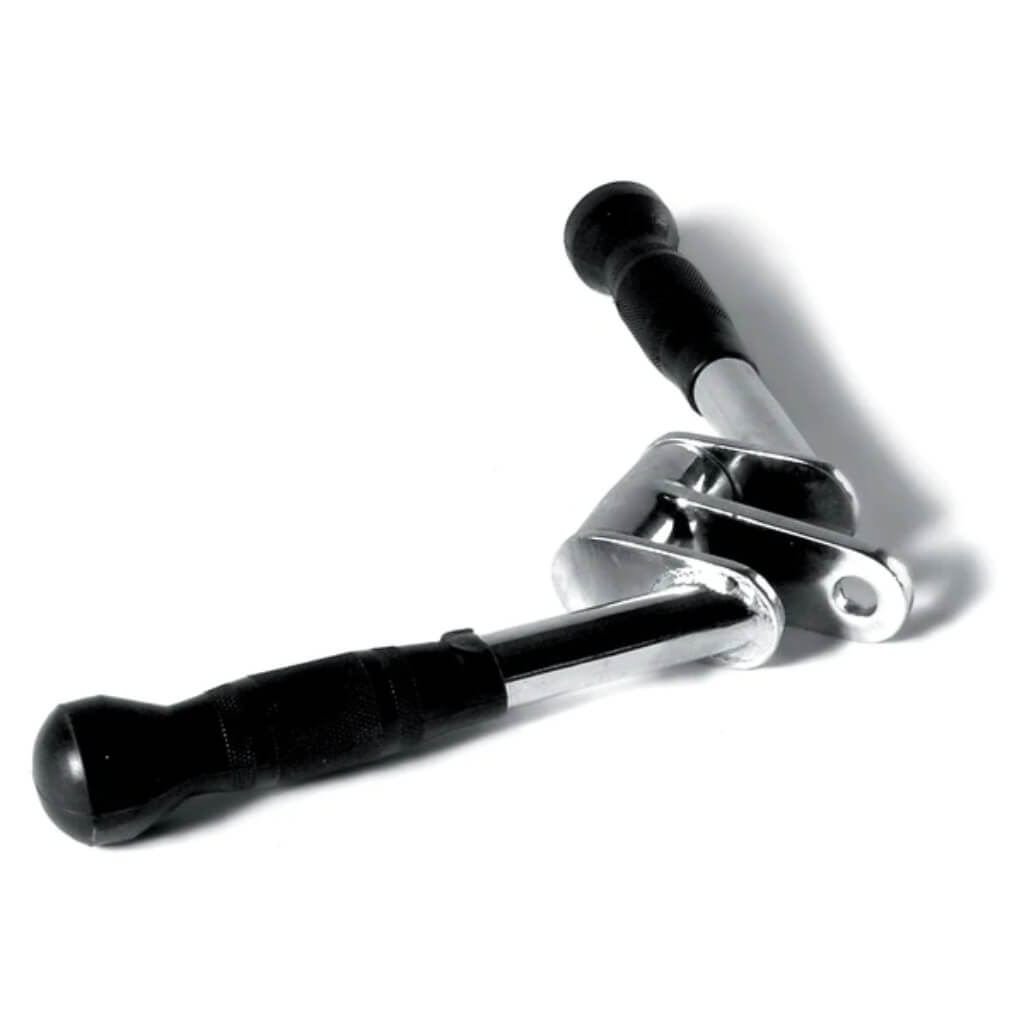 Jordan Fitness Pivoting Pressdown Bar The inclusion of urethane handles ensures an enhanced grip, making it the ideal tool for effective tricep exercises