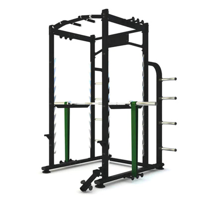 Jordan Fitness Power Rack with Attachments - black