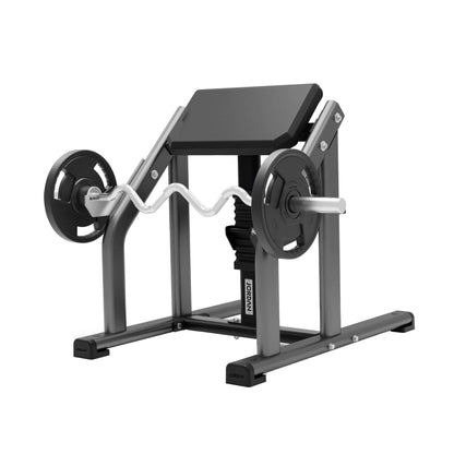 Jordan Fitness Seated Preacher Curl Bench in the colour Grey