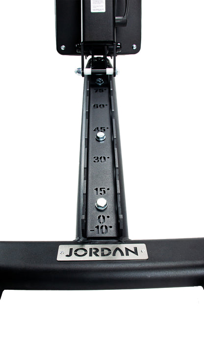 Jordan Fitness Adjustable Weight Bench Vertical View 