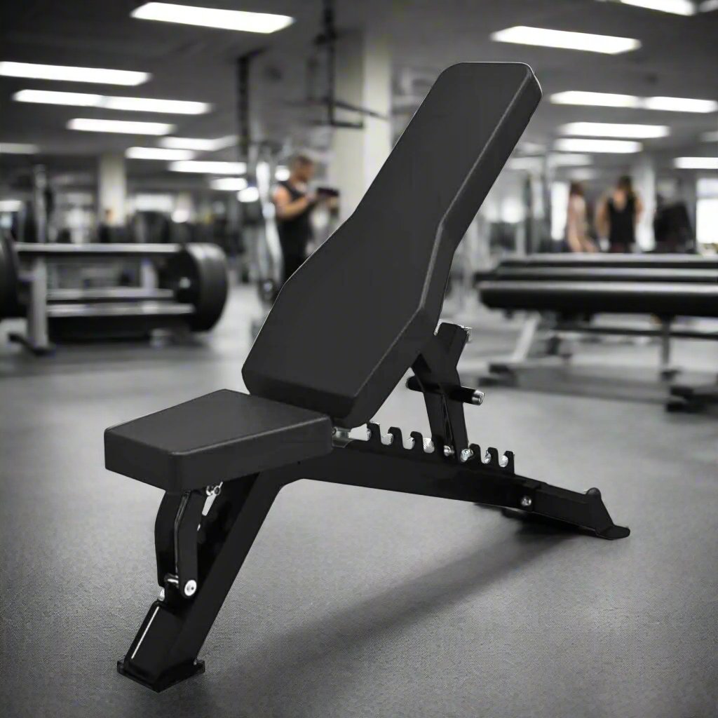 Jordan Fitness Helix Adjustable Weight Bench - Black, 500kg Load Capacity - gym setting