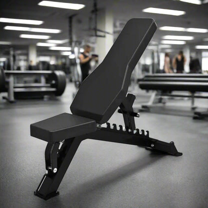 Jordan Fitness Helix Adjustable Weight Bench - Black, 500kg Load Capacity - gym setting