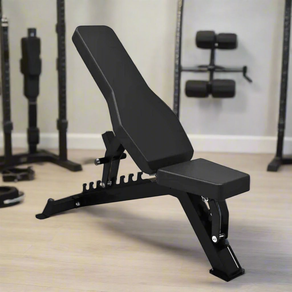 Jordan Fitness Helix Adjustable Weight Bench - Black, 500kg Load Capacity - Home gym setting