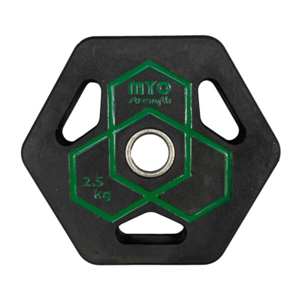 MYO Strength Studio Rep Set 2.5kg weight plate green