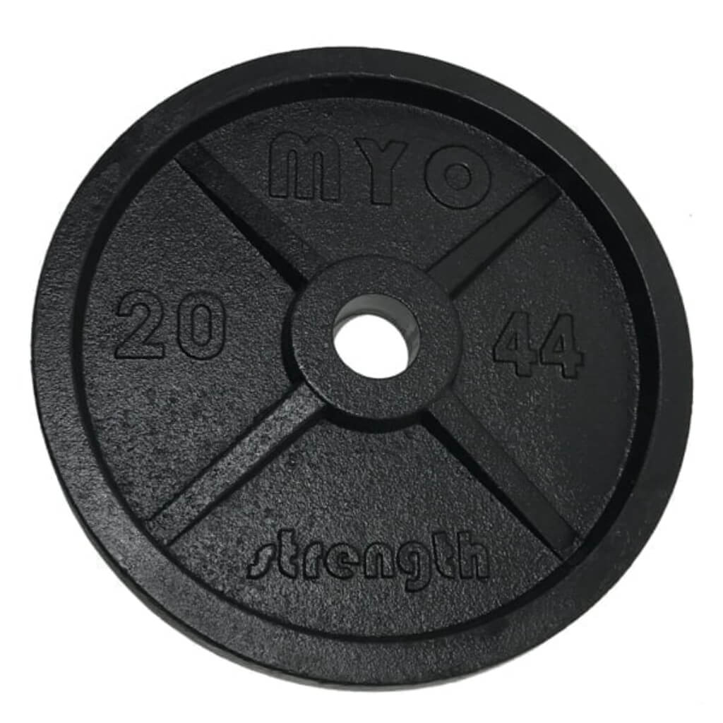 MYO Olympic Cast Iron Weight Plates 20kg black