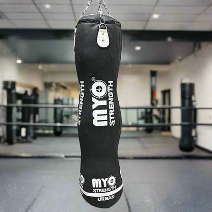 Myo Strength Punch Bag - Triple 5ft -Leather gym setting