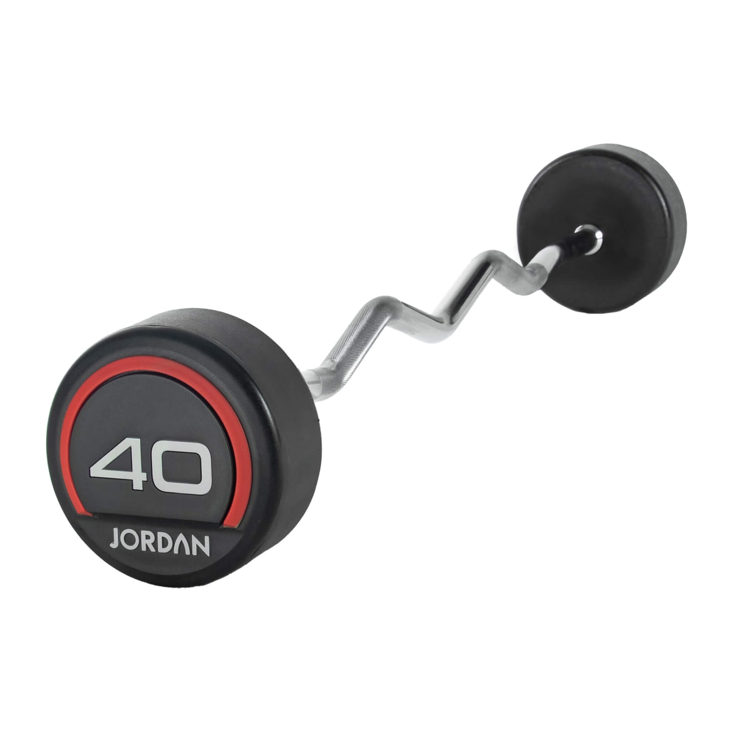 Jordan fitness Urethane Barbell Curl bar (Red) 40kg